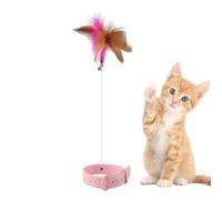 Pet Teaser Wand With Silicone Collar, Funny Cat Stick Toy - Kitten Catcher Interactive Toy, Exercise Playing Companion For Indoor Cats, Fun Teaser Set Kit Box | For Kitty Having Fun Play
