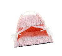 Pet Teepee Tent Removable Plushie Pet Tent Dog Kitten Bed Comfortable Private Space for Small Animals