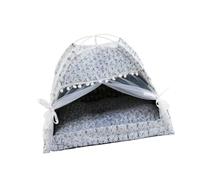 Pet Teepee Tent Removable Plushie Pet Tent Dog Kitten Bed Comfortable Private Space for Small Animals