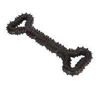 Pet Teeth Cleaning Toy Bone Shape TPR Dog Chew Stick for Breath, Interactive Molar Playing Toy for Puppies and Adult Dogs (Pull bar-coffee)