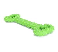 Pet Teeth Cleaning Toy Bone Shape TPR Dog Chew Stick for Breath, Interactive Molar Playing Toy for Puppies and Adult Dogs (Tension stick-green)