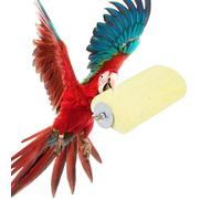 Pet Teeth Grinding Stone and Perch, Lava Ledge Parrot Grinding Teeth Stone Rat Toys for Small Pets Chinchillas, Ferrets, Rabbits, Rats, Safe to Chew14cm / 5.5in