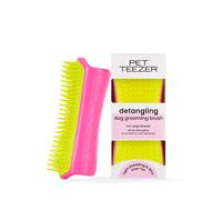 Pet Teezer, Detangling and Dog Grooming Brush, Pink and Yellow