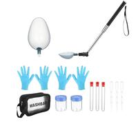 Pet Telescopic Urine Collector - 17-Piece Portable Sample Kit, Reusable Long Handled Catcher With Pipettes & Bottles, 104cm Extendable Pole | Easy Non-Invasive Diagnostic Tool For Kennel Carpet