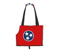 Pet-Tennessee State Flag print portable bag, lightweight and breathable, suitable for taking small pets out.