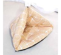 Pet Tent, Cave Bed for Small Cats Dogs, Cat Beds for Indoor with Non-Slip Bottom, Plush Cat Sleep Bag, Washable Cat Bed for Cat And Puppies,Orange,S