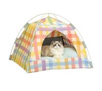 Pet Tent Cave Bed with Breathable Mesh Ventilation and a