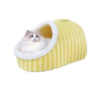 Pet Tent Cave - Cat Beds For Indoor Cats, Cute Slipper Cat Bed Cave, Indoor Pets Soft Slipper | Compact Dog Hideaway Bed, 1pc Cute Covered Cats Sleep Hut With Anti-Slip Bottom For Small Dogs