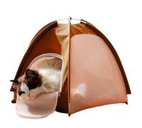 Pet Tent for Cats - Foldable and Breathable Mesh Cave | Indoor Cat Tent with Zipper Door - Suitable For Use In Home, The Living Room, The Apartment, The Lettuce