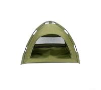 Pet Tent,For Cats Small Dogs,Foldable Outdoor Camping Shelter Breathable Mesh, For Kittens Puppies Rabbits Up To 35Lbs(Army Green-M Size)