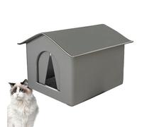 Pet Tent Shelter - Foldable Winter Refuge, Rainproof Cat House, Outdoor Bunny Cave Kitten Bed, Dog Sleeping Den, Portable Warm Animal Hideaway |Cozy Protection Accessory Foldable Shelter for Pets