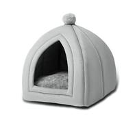 Pet Tent Soft Bed for Small Dogs & Cats Self-Warming Machine Washable Cave Dog House Green Light for G
