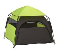 Pet Tent Waterproof Oxford Fabric Green 120x120x106cm Foldable Large with Pad XL