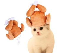 Pet Thanksgiving Turkey Drumstick Hat Small Dog Kitten Hat for Cosplay Accessories