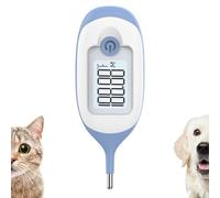Pet Thermometer, Friendly Short Probe,Comfort Flexible,10-Sec Reading, ℃/℉ Switchable, Rectal Thermometer for Dogs Cats,30 Probe Covers Include