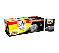 Pet Things Sheba Select Slices Cat Pouches Poultry Collection In Gravy 40x85g Bulk Pack (Pack of 3)