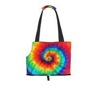 Pet-Tie Dye Rainbow print portable bag, lightweight and breathable, suitable for taking small pets out.