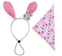 Pet Ties - Triangular Polyester Dog Scarf, Easter Pet Scarf | Breathable Fabric Dress Tool | For Regular Design Scarves