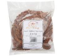 Pet Ting French Red Millet Sprays 250g - Bird, Parrots and Small Anima