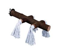 Pet Ting Natural Living Wooden Perch with Rope & Screw Attachment 20cm Bird Perc