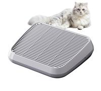 Pet Toilet Front Step Cat Litter Catcher Mat Ramp 35x31cm Cat Ramp Litter Box Step Double Layer Elevated Tray With Filter Function Non Slip Trapper Easy Cleaning Supplies For Small Elderly Breeds