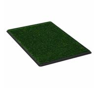vidaXL Pet Toilet with Tray & Faux Turf Green 76x51x3 cm WC