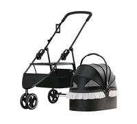 Pet Toilet Pet Trolley, Portable Foldable Separable, for Cats and Dogs(Black)