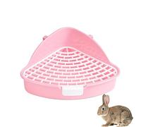 Pet Toilet Tray - Anti-Splash Triangle Litter Box, High Guard Rail, Large Capacity Potty | Corner Pet Toilet Pan With Removable Reusable Liner For Chinchilla Rabbits And Small Animals