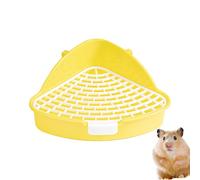 Pet Toilet Tray - High Guard Litter Box,Pet Potty Training Tray, Triangle Pet Potty with Removable, Reusable Design Chinchilla Potty Tray, Corner Toilet for Chinchillas, Bunnies & Cats