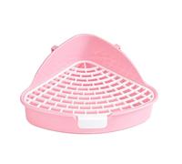 Pet Toilet Tray - rabbitt Toilet Tray, High Guard Rail Litter Box, Triangle High Capacity Pet Toilet Potty, Pet Corner Toilet | Reusable Removable For Chinchilla Bunny Cats Small Pet