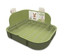 Pet toilets Large Rabbit Litter Box with Bonus Pads, Drawer, Corner Toilet Box and Bigger Pet Pan for Adult Guinea Pigs, Chinchilla, Ferret, Galesaur, Small Animals Pet Litter Box(Green)