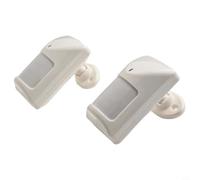 Pet Tolerant Infrared PIR Motion Sensor with Adjustable Pulse Settings and Wide Angle Detection, Bracket for Enhanced Security Applications (2pcs)