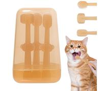 Pet Toothbrush for Dogs, Cats & Dogs Toothpaste | Flexible Silicone Tongue Cleaner 3 Pcs Pet Toothpaste - Tooth Stain Removal Pet Care Supplies for Small, Medium, Large Cats, Dogs