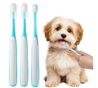 Pet Toothbrush for Small Dogs & Cats, 3 Pack Ultra Soft Mini Head - Gentle Dental Care Kit for Puppies, Kittens & Tiny Pets, Effective Plaque Removal for Sensitive Teeth