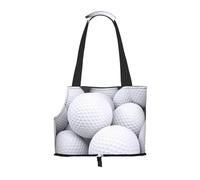 Pet Tote Bag, Travel Portable Dog Handbag With Safety Metal Buckle for Subway Hiking, 3D Golf Balls Pattern