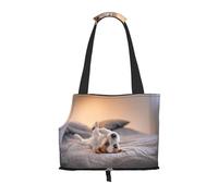 Pet Tote Bag, Travel Portable Dog Handbag With Safety Metal Buckle for Subway Hiking, Cute Little Dog Jack Russell Terrier