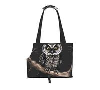 Pet Tote Bag, Travel Portable Dog Handbag With Safety Metal Buckle for Subway Hiking, Late Night Owl