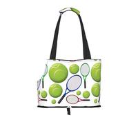 Pet Tote Bag, Travel Portable Dog Handbag With Safety Metal Buckle for Subway Hiking, Tennis Rackets And Balls