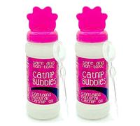 Pet Touch 2 X 120 ml Catnip Fun Bubbles for Cats and Kittens that contains NATURAL CATNIP OIL for Interactive Play (2 X Pink (240 ml))