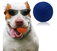 Pet Touch 6cm Solid Core Rubber Ball HIGH BOUNCING Dog Toys Indestructible Virtually Tough Dog Toys Interactive Dog Toys Strong Rubber Balls for dogs (Medium(60mm), Blue)