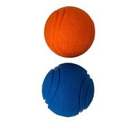 Pet Touch Dog Training High Bounce Solid Ball Doggy Play Balls Hours for Fun for All Dogs and Puppies Solid Rubber Boomer Ball Funny Chew Play Toys (Blue & Orange)