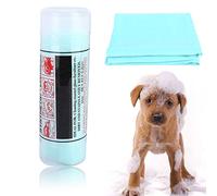 Pet Towel Super Soft Comfortable Rapid Water Absorption Bath Shower Towel for Cats Dogs Pink Blue Green Yellow 66x43x0.2cm 140g (Green)