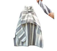 Pet Towels | Fast Drying Super Absorbent Robe, Absorbent Microfiber Striped Blanket for Salon Car Rides Shower Puppy Bathroom Beach After-Swim Home