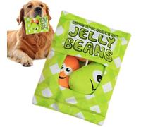 Pet Toy Plush with Sound, Snack Bag Design Teething Enrichment Plush Toy, Indoor Dog Sound Toys for Chewing and Instinct Training for Living Room, Courtyard, Bedroom