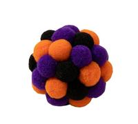Pet Toys Colorful Pom Poms Woolen Yarn Cat Rattle Chew Toy Interactive Bouncy for Cats Indoor Outdoor (E, 5cm)
