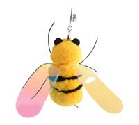 Pet Toys Feather Wand - Teasing Wand with Soft Tips for Enhanced Interaction and Bonding between and Owners (Yellow, 6.5cmX3cm)