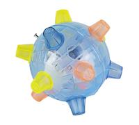 Pet Toys,Jumping Activation Ball Pet LED Jumping Ball Play Ball Music Bouncing Toy Dancing Ball for Dogs Cats (Blue)