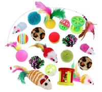 Pet Toys Shaped Balls Shapes Funny Cat Sticks Kitten New Supplies Channel Bell Feather Teaser Spring Toy Cage Fish Golf Badminton Sisal Rattling Paper Fur Leopard Snare Drum Small Flower