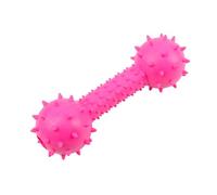 Pet Toys Tri-color Rubber Multi-Spike Ring Dog Teething & Bite Resistant Toys Pet Supplies (pink)