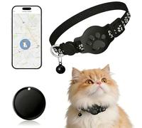 Pet Tracker,GPS Collar for Cats (Android Only) Smart tag,Waterproof Compatible with Google Find My,No Monthly Fee,Advanced Tracking Solution Smart Collar for Pet Safety Ideal Small Large Cats